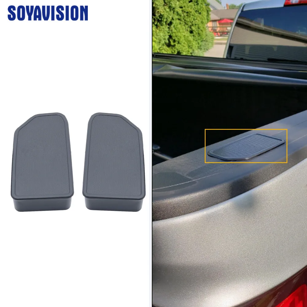 2Pcs Truck Stake Pocket Covers Caps Bed Rail Stake Pocket Covers For 2014-2018 Chevy Silverado GMC Sierra Accessories (4)_