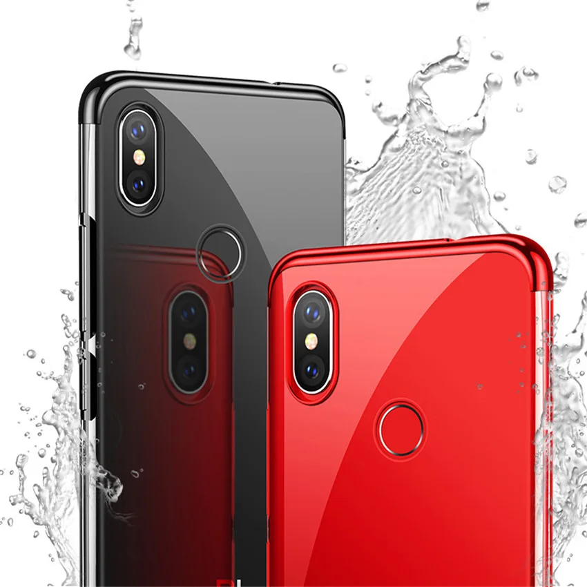 Ultra Thin Soft Transparent TPU Case For Xiaomi mi max 3 clear plating bumper cover for Xiaomi mi max 3 max Phone Case Capa (3)