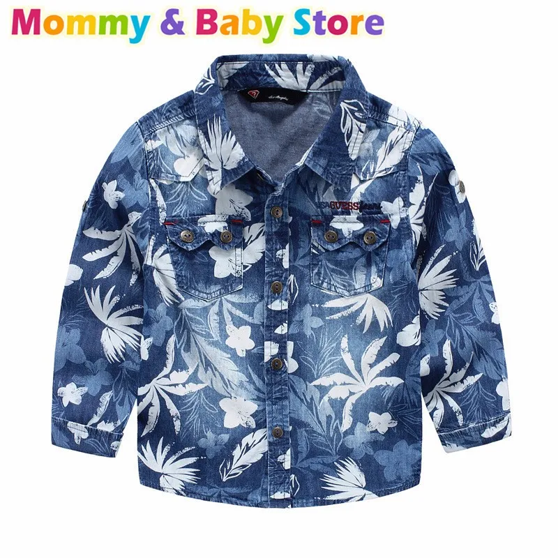 Рубашка для мальчиков; плотная флисовая рубашка с длинными рукавами; классические праздничные рубашки из хлопка с листьями для детей от 2 до 8 лет
