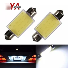 1X Free shipping car styling 31mm 36mm 39mm C5W 12V 3W Car led festoon light COB 12 chips Auto led LIGHT LAMP bulbs car light