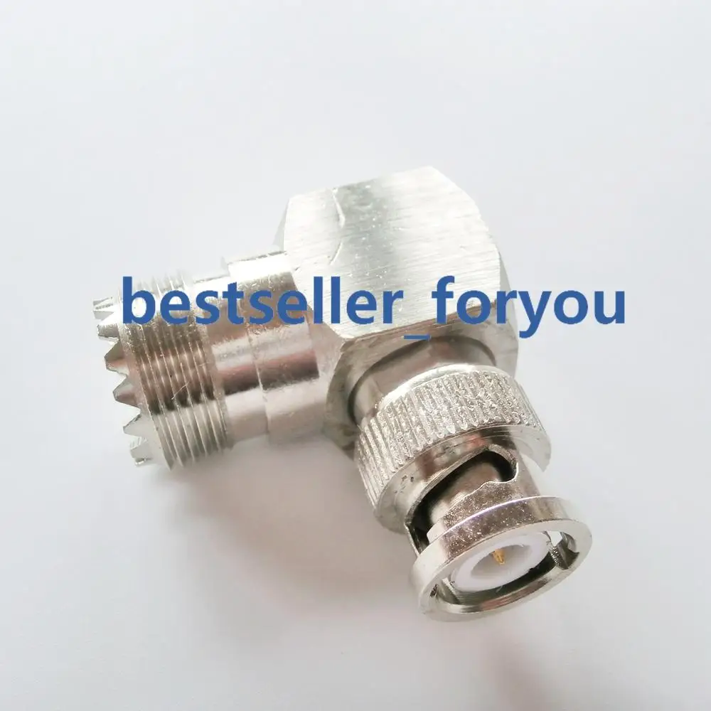 1x Новый BNC Штекерный UHF Женский SO239 правый угол 90 градусов RF коннектор