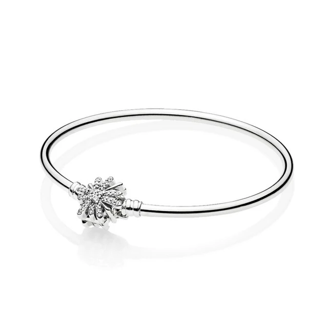 

Fanier 100% 925 Sterling Silver New Dazzling 597563cz Fireworks Winter Bracelet Gifts Christmas Free Freight Jewels
