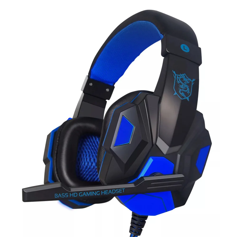 SY830MV Регулируемый Длина петли 3,5 мм Surround Stereo Gaming Headset повязка наушники с микрофоном для ПК 3 цвета на выбор