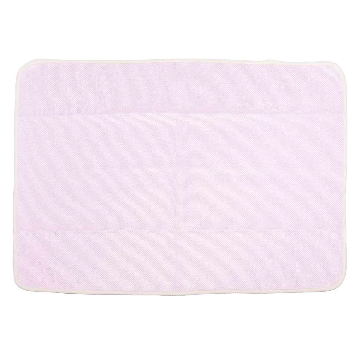 Розовый 60*80cm Reusable Bed Pad Incontinence Bed Wetting Mattress Protector Washable Breathable Baby Kid Adult Diaper Changing Mat - Цвет: Розовый