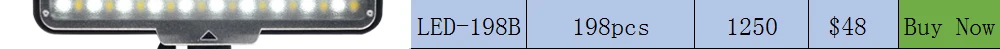 Mcoplus Bi color 198 светодиодный светильник для видео 3200 K/7500 K Регулировка цветовой температуры для DV видеокамеры и цифровой зеркальной камеры