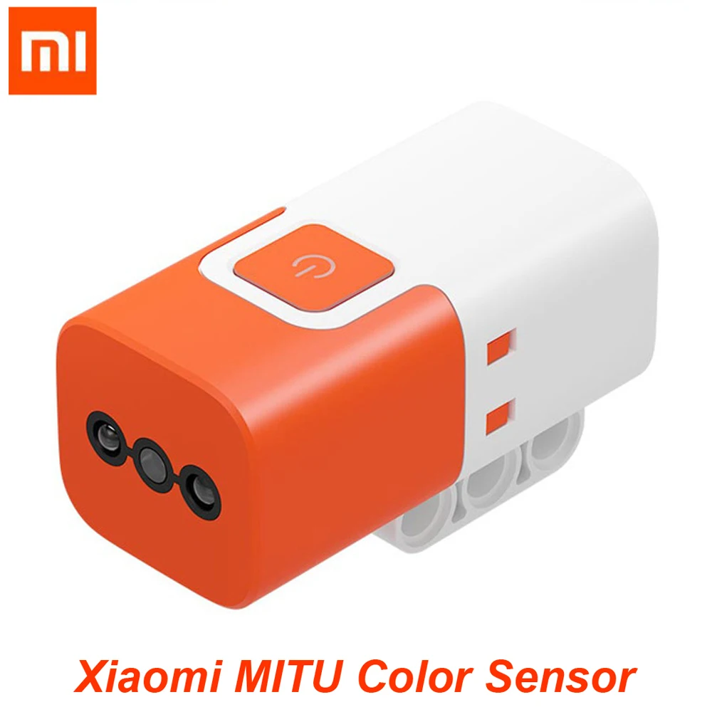 Датчик цвета Xiaomi MITU для строительных блоков Mitu DIY робот оранжевый белый цвет