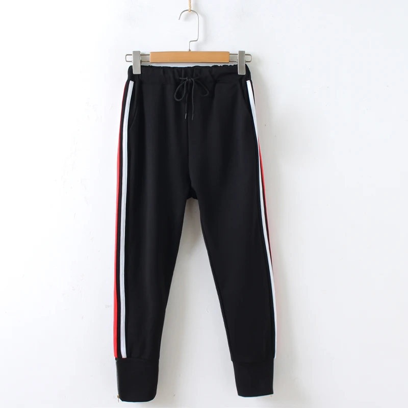 Zipper Ankle Length Pants Sweatpants Women Trousers Casual Comfortable ...