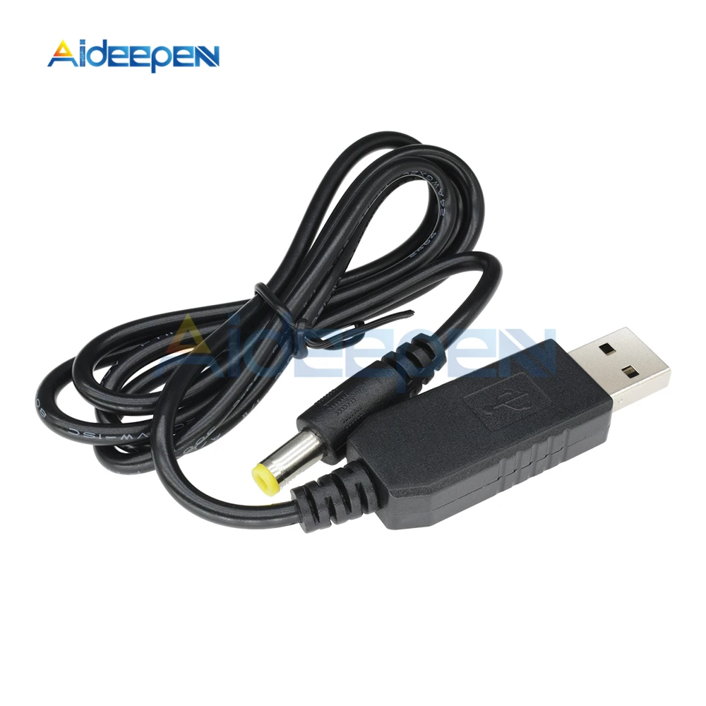 USB DC 5 в к DC 12 В повышающий кабель модуль конвертер Мужской Разъем 2,1x5,5 мм