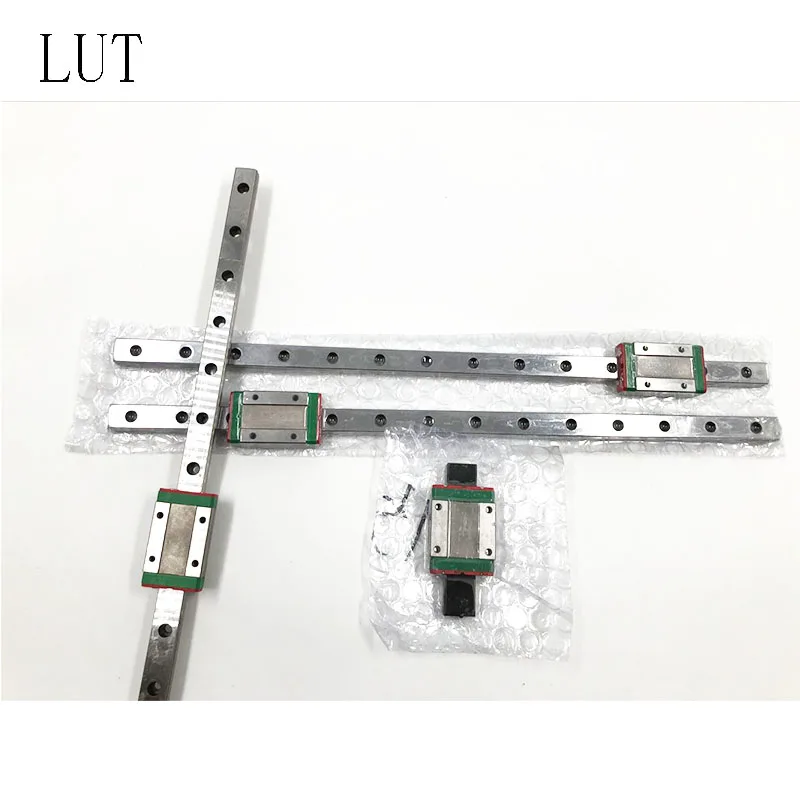 LUT 12 мм линейной направляющей MGN12 L = 100 200 300 350 400 450 500 600 700 линейный железнодорожные