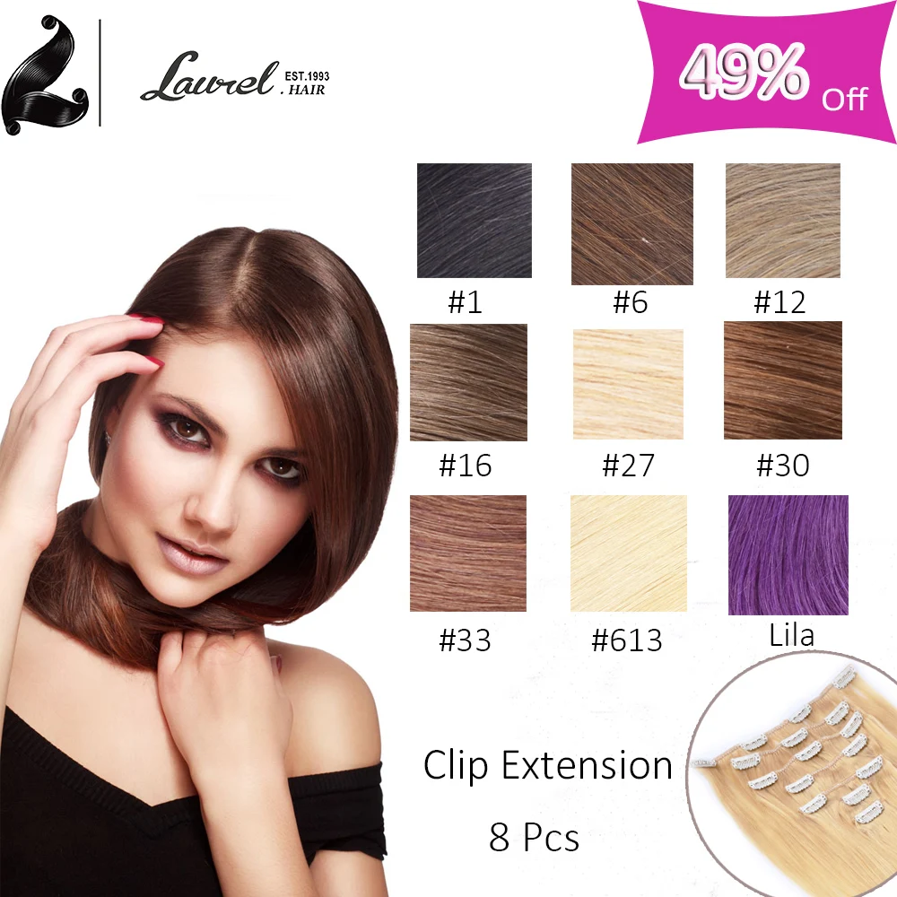 font b Brazilian b font font b Straight b font Clip In font b Hair