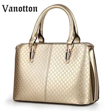 2016 Brand Fashion Women Diamond Lattice Top-handbag Pu Leather Tote Large Bag Solid Color Shoulder Bag Ladies Messenger Bag