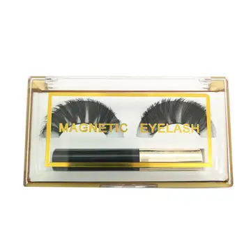 

Magnetic Eyeliner Kit And 3D Magnetic Eyelash Reusable Synthetic Fiber False Lashes Natural Liquid Eyeliner Magneti
