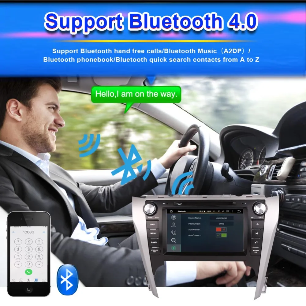 Discount Android 8.0 Octa Core 4GB RAM Car Auto Radio Stereo For Toyota Camry/Aurion 2012- GPS Navigation CD DVD Multimedia Player 1