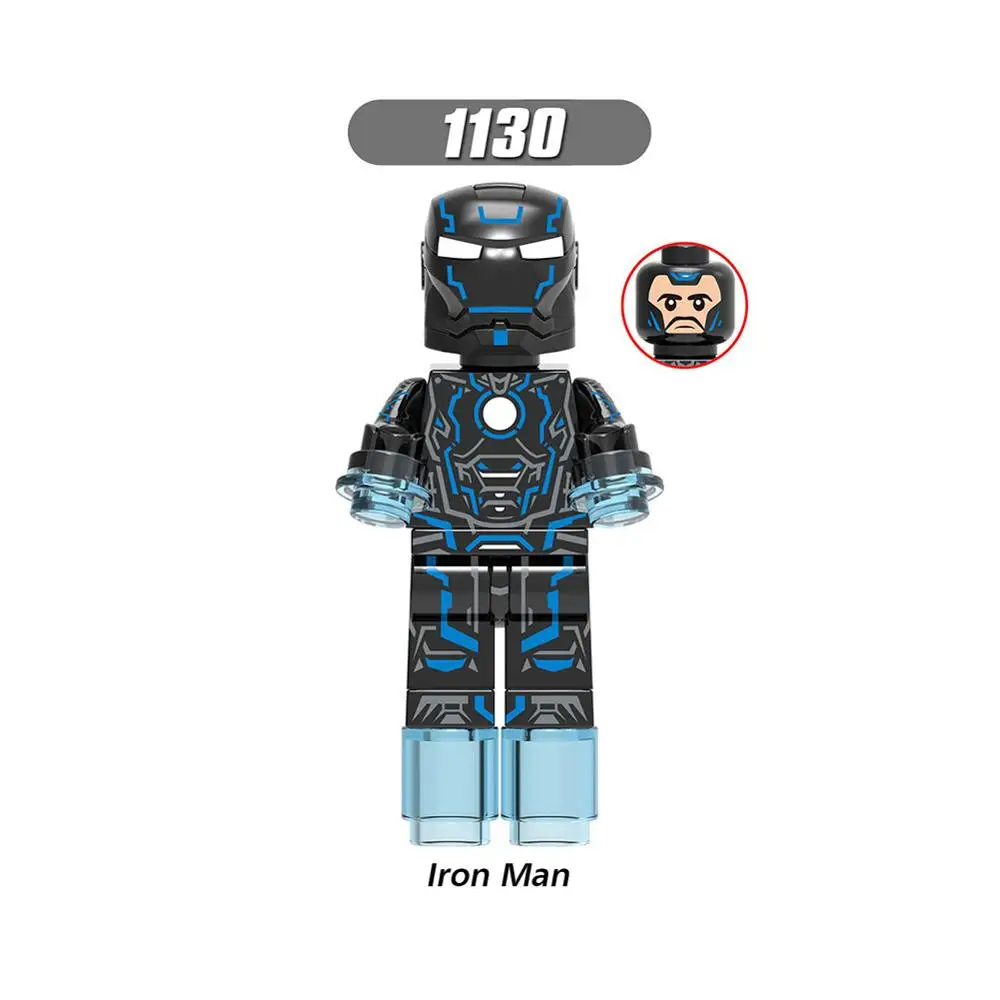 Одна строительных блоков Мстители 4 конец игры космический костюм с микро Железный человек Тони Старк Тор Hawkeye для детей игрушки - Цвет: XH-1130