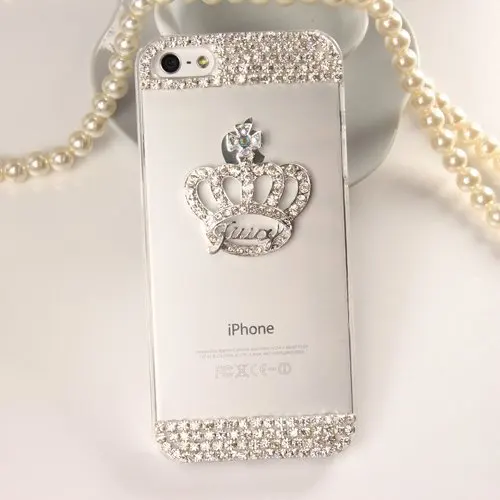 

Luxury 3D handmade Crystal Imperial Crown Diamond Bling Clear hard Case Cover for iPhone 11 Pro Max X XS MAX XR 6s 7 8 PLUS Case