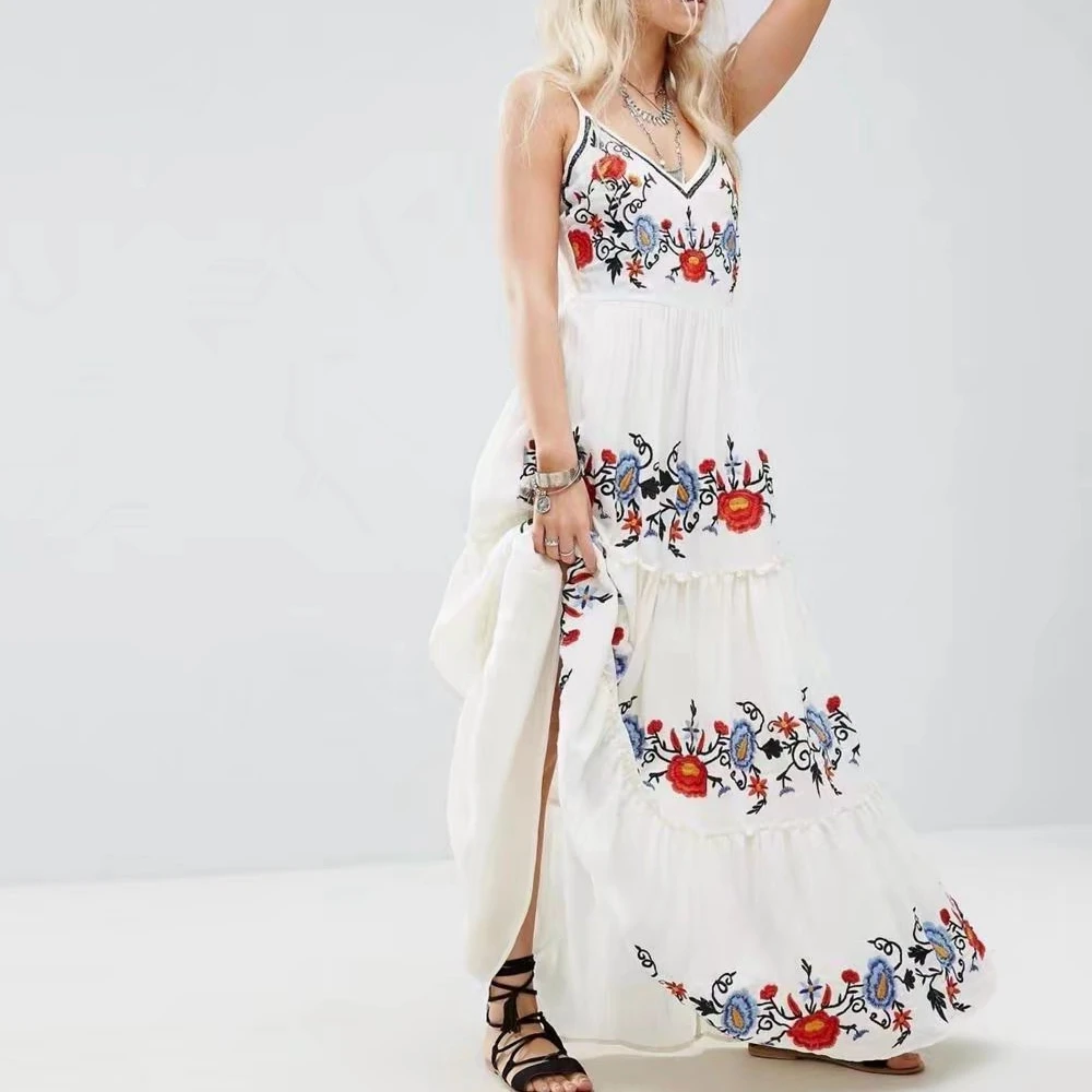 vestido hippie branco