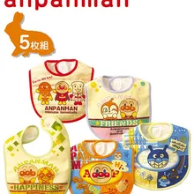 Детские нагрудники, 5 шт./партия, baberos bebes anpanman, хлопковые мягкие нагрудники, водонепроницаемые нагрудники, Детские фартуки, Слюнявчики, полотенце