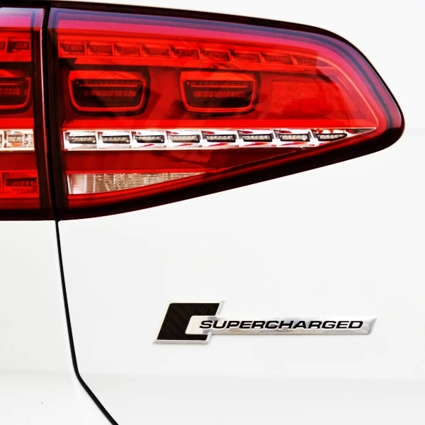 

Black Supercharged Emblem Badge FIT VW MK6 Golf Tiguan CC Jetta SCIROCCO R