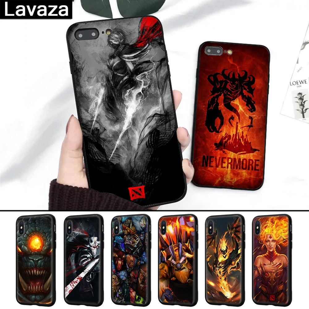 

Lavaza Shadow Fiend Dota 2 Silicone Case for iPhone 5 5S 6 6S 7 8 Plus X XR XS Max