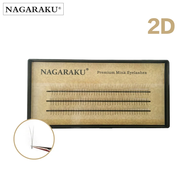 Накладные ресницы NAGARAKU 2D-6D индивидуальные искусственные для наращивания