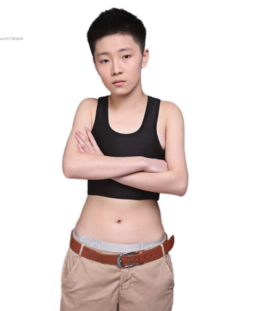 Хит! Les lesgiant Tomboy Повседневный дышащий короткий нагрудный бандаж Транс с пряжкой
