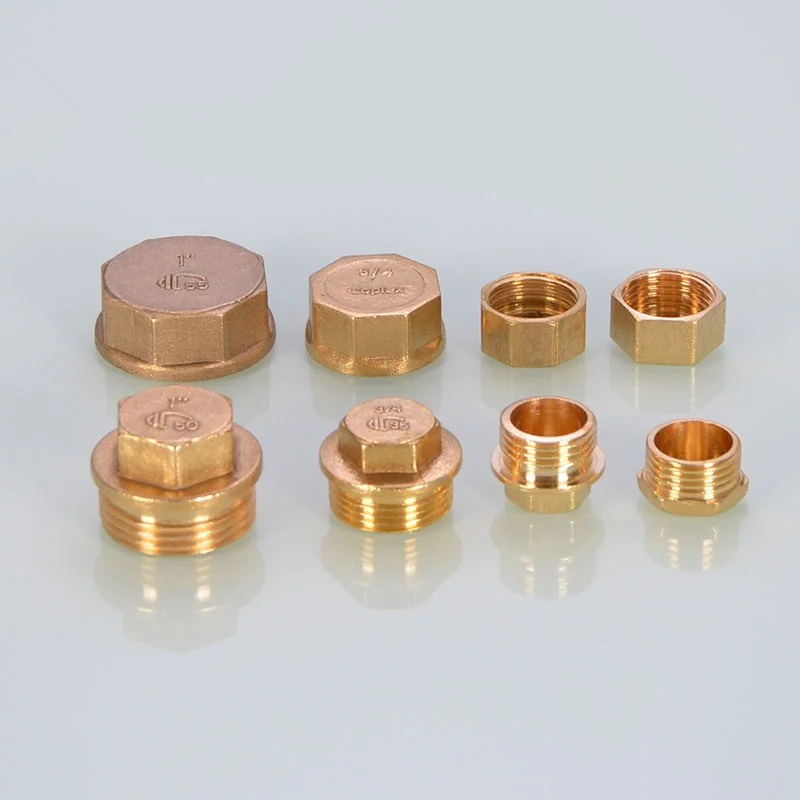 Высокое качество медная крышка трубы 1/8 &quot1/4&quot 3/8 &quot1/2&quot 3/4 &quotМужская резьба