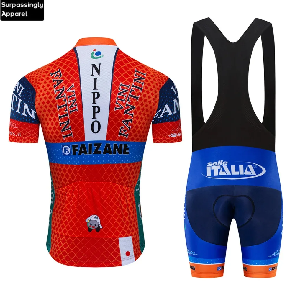 جديد 2019 برو UCI البرتقال الخمرية فريق الدراجات جيرسي مجموعة قصيرة الأكمام 12D هلام سادة مجموعات الدراجة الملابس MTB ارتداء الدراجات دورة الملابس