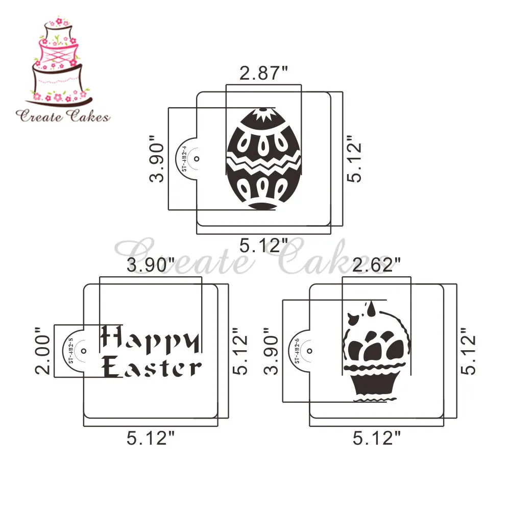 Новое поступление Пасхальный трафарет для печенья и инструмент для украшения капкейков торт plastic пластиковый шаблон декоративные инструменты для выпечки