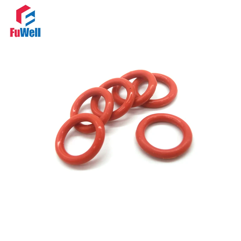 20pcs Red Silicone 4mm Thickness O Ring Seal Gasket OD 36mm 60mm Good ...