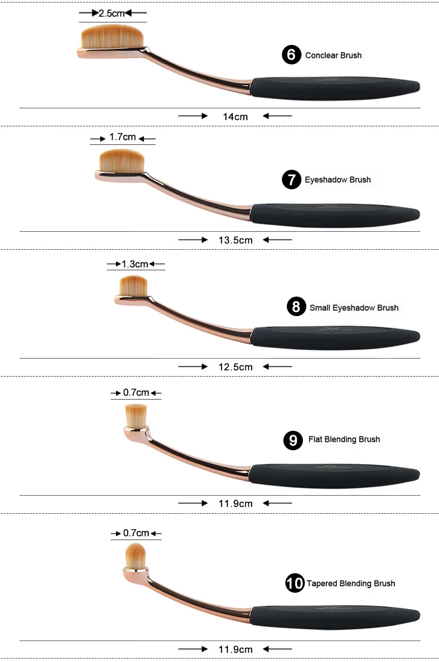 make up brushes 12