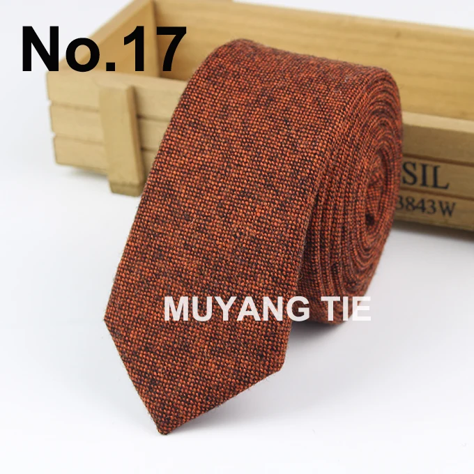 Высокое качество галстук винтажные Шерстяные Галстуки мужские толстые галстуки Полосатый сплошной вискозный галстук