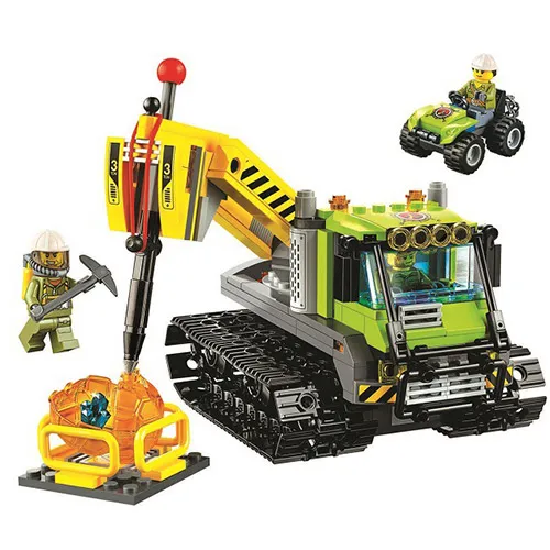 

10639 Bela City Series Volcano Crawler Geological Prospecting Building Block Bricks Toys Gift For Children 60122