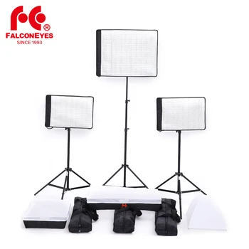

Falcon Eyes 34W 2x RX-12T + 62W RX-18T 5600K Dimmable Flexible Portable LED Video Continuous Light Studio Photography Kit Set