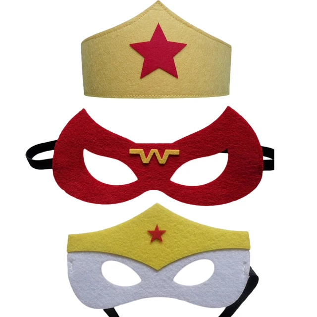 1pc wonder woman mask superman batman the flash captain marvel robin 1pc wonder woman mask superman batman the flash captain marvel robin dc justice league kids birthday