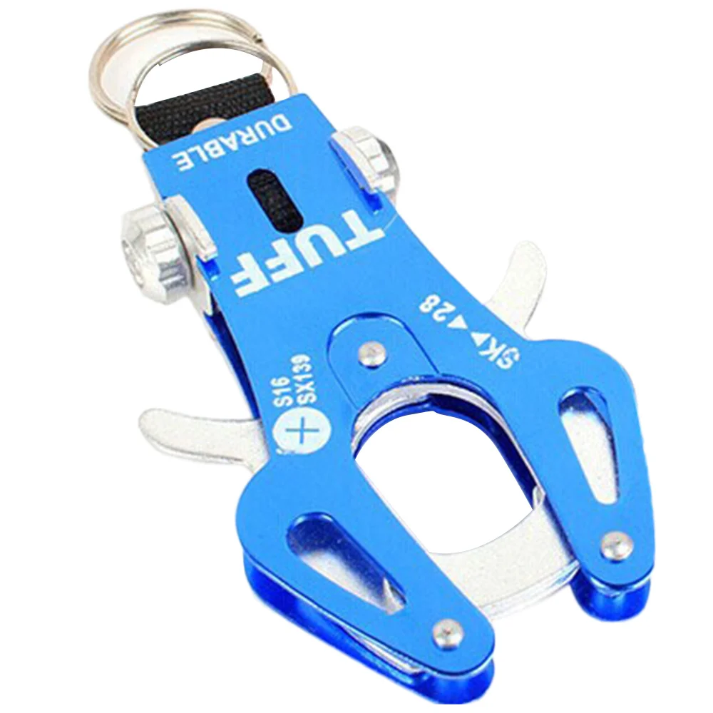 

Tactical Tiger Hook Tool With Ring Carabiner Clip Portable Quick Release Small Key Buckle Keychain Hiking Climbing Survival Tool