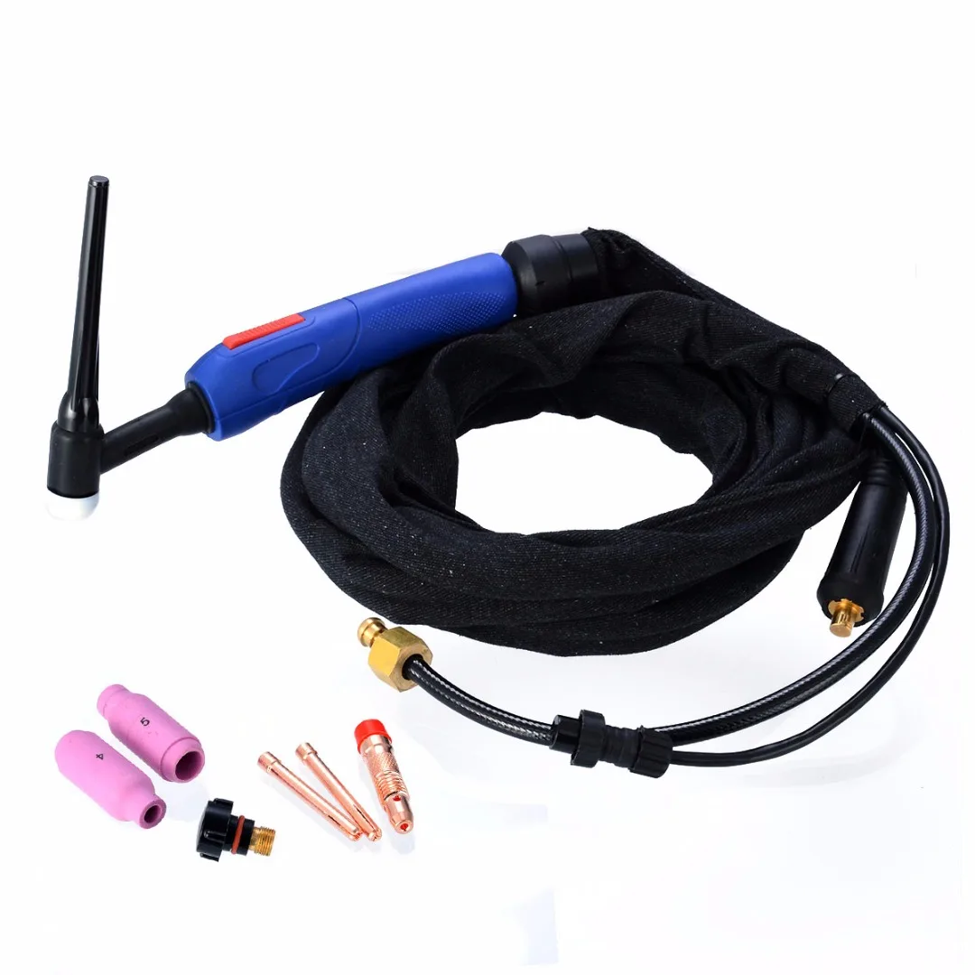 

150Amp WP-17FV 12-Foot Welding Tig Torch Air-Cooled with Flexible Valve Head Mayitr Air Cooling Argon Arc Welding Tool Kit
