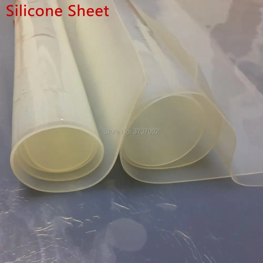 0.5/1.0/1.5/2/3/4/5mm White Silicone Sheet Heat-Resisting Mat Plate Non-toxic Gaskets Flexible Pad Aging Resistance | Обустройство