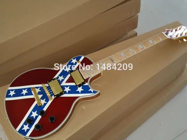 Cheap  new 2015 personality Birds eye maple neck electric guitar in high quality production