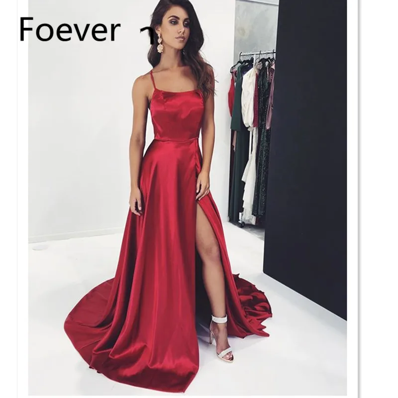Sexy Black Girls Burgundy Prom Dresses 2019 Elegant Front Slit African Women Formal Gowns Long Graduation Gala Evening Dress | Свадьбы и