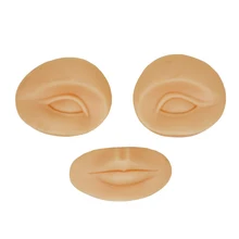 1 компл. 3D Перманентный макияж практика кожи запасные части Обучение манекен голова для татуировки практика кожи