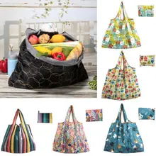 Женская Складная многоразовая сумка для покупок эко большой унисекс Пакет Портативные Сумки через плечо продуктовые сумки Сумка для дам