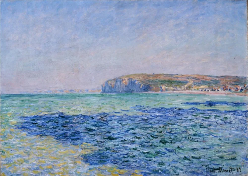 

High quality Oil painting Canvas Reproductions Shadows on the Sea at Pourville (1882) By Claude Monet Painting hand painted