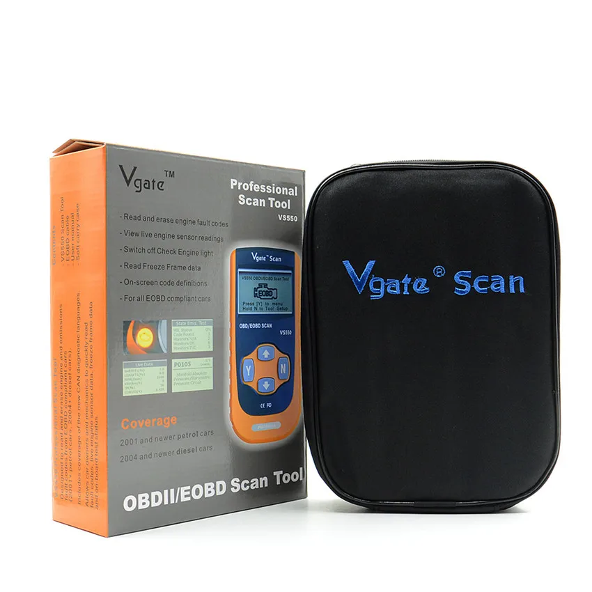 10 шт./лот последним Vgate VS550 Автомобильная может ОДБ II 2 OBD2 OBDII Диагностика Code Reader Сканер инструменты сканирования