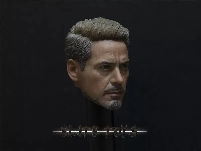 Элитные игрушки 1/6 Железный человек Роберт Дауни Тони Старк голова Лепка для 12