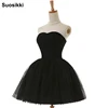 Suosikki Black A Line Cocktail Dresses New Arrival Hot Sexy Flowing Knee Length Lace Cocktail Party Dress 2022 ► Photo 2/6