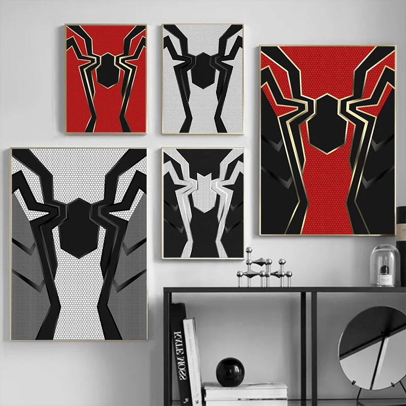 

Iron Spider-man Infinity War MCU Marvel superhero Home living Room Bedroom Decor Print Poster Picture Painting Wall Art Canvas