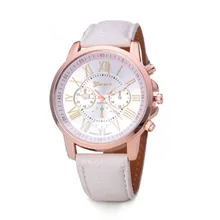 Europe and America Women Quartz Imitation Leather 2019 New Fashion Round Watch Fashion Trending Couple 2019 New Blue Watch Gift Europe and America Women Quartz Imitation Leather 2019 New Fashion Round Watch Fashion Trending Couple 2019 New Blue Watch Gift