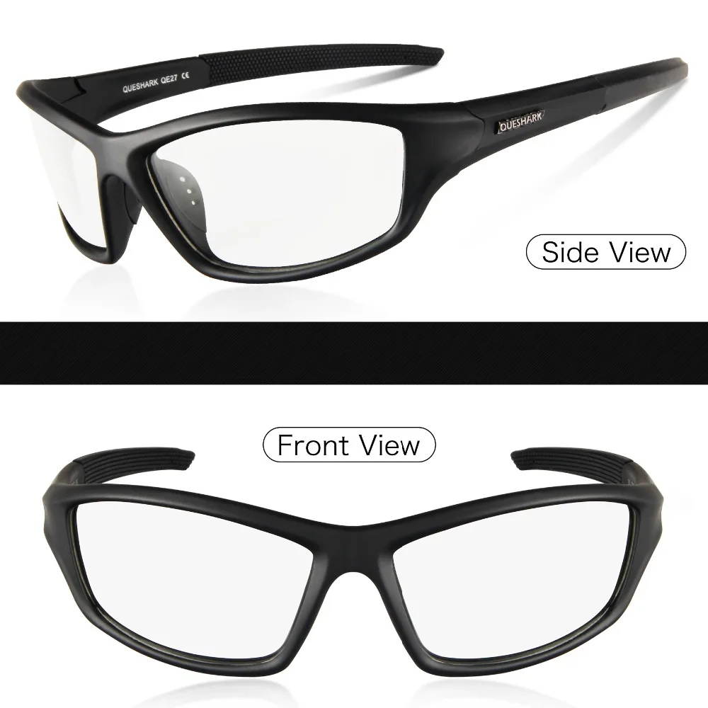 Queshark Photochromic Hiking Eyewear Climbing Fishing Glasses Sport MTB Bicycle Bike Sunglasses Goggles Racing Glasses QE27