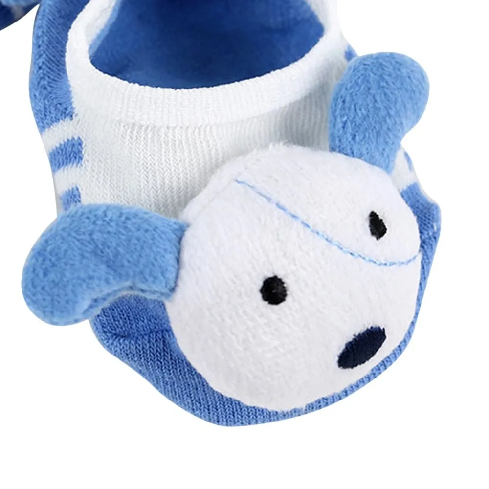 Носки для маленьких мальчиков и девочек, носки с милой собачьей головкой, хлопковые носки до щиколотки для детей от 0 до 1 лет