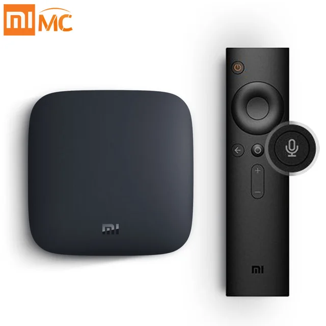 nternational Xiaomi MI BOX 3 Android 8.0 Smart WIFI Bluetooth 4K HDR H.265 Set-top TV Box Youtube Netflix DTS IPTV Media Player
